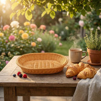 Bread Basket Tray Multipurpose Home Storage Rustic