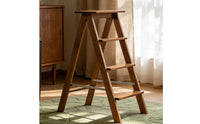 Five-Step Ladder Stable Folding Step Stool Portable Furniture for Kitchen, Library