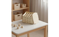 Toy Storage Box Flat Top Cover Wooden Toy Box Natural Wood Finish