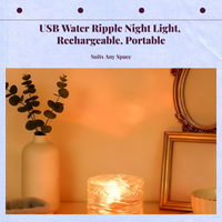 Water Ripple Rotating Night Light, Romantic Mood Lamp
