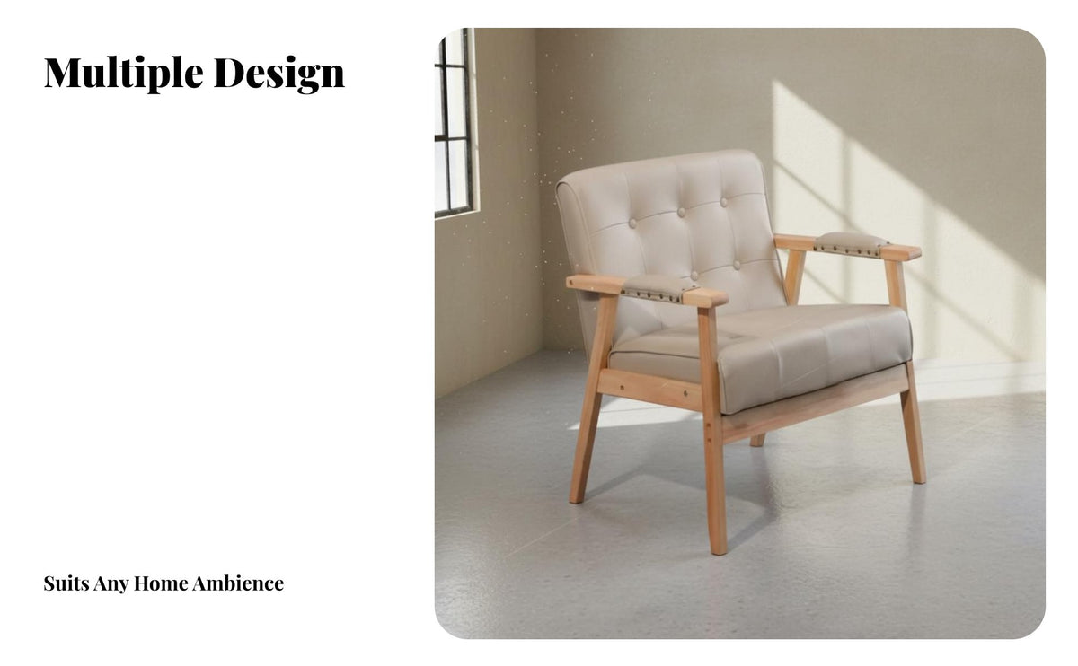 Retro Design Tufted Back Wooden Frame Sofa Set Nordic Design Commercial Furniture Cafe Seating for Restaurant Owners, Homeowners, Coffee Shop, Homestay, Lounge Area, Living Room