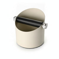 Coffee Knock Box Stainless Steel Knock Box Container Horizontal Knock Bar Espresso Grounds Container Matte Finish Suitable for Barista Office