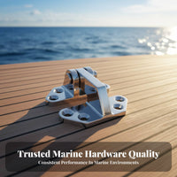 316 Stainless Steel Boat Hinge Sturdy Duty Compartment Door Hinge Mirror Polished Finish for Yacht Owners