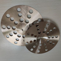15.5/18/20 Inch Drum Set Jazz Drum Hole Cymbal Stack Effect Cymbal Handmade Cymbal Hi-Hat
