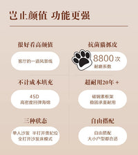 泡芙单人沙发床折叠两用2025新款小户型客厅多功能二合一抽拉伸缩