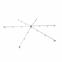 Stainless Steel Spreader Rig High-Strength Radial Arm Fishing Rig Metal Arm Spreader Swivels Stainless Steel Fishing Leader