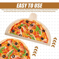 4-Pack Wooden Pizza Peel for Pizza Oven