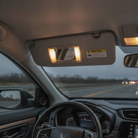 Direct Replacement Left Driver Side Sun Visor with Mirror Gray Left Driver Side Sun Visor OEM Standard Fabric Covered for Car Owners