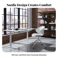 Armless Rolling Task Chair Adjustable Height Swivel Seat Water-Resistant Textile