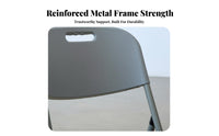 Fold-up Chair with Backrest Handle No Assembly Required Collapsible Camp Chair