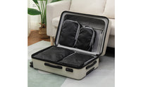 4 Pieces Space-Saving Travel Compression Packing Cube Set Compressible Compression Packing Cubes Expandable Travel Organizer Bags Lightweight for Travelers, Suitcases