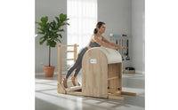 Padded Wooden Pilates Ladder Barrel Cushioned Pilates Ladder Barrel Long-Lasting Training Tool Sturdy for Fitness Enthusiasts, Mind-Body Practice Studios