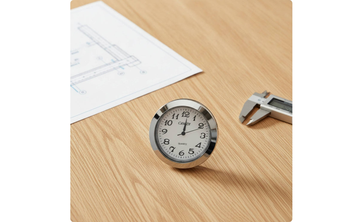 Clock Insert Mini Replacement Clock Insert Compact for Crafters, DIY Crafts