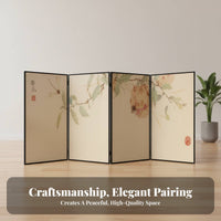 Chinese Landscape Folding Screen Oriental artistic Room Divider Freestanding