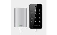 Concealed Mount Electronic Cabinet Lock Glossy Black Storage Security Rectangular Front Panel for Wardrobe