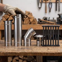 Thickened Stainless Steel Chimney Pipe Elbow for Wood Stoves and Heaters