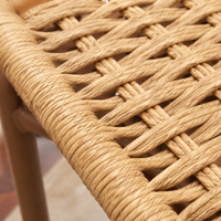 Outdoor Garden Table Set, 3-Piece, with Artificial Rattan, Brown, for Balcony, Garden, Hotel