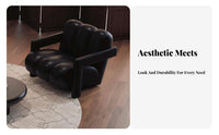 Minimalist Design 3-Seater Couch Wear-Resistant Sofa Comfortable Living Room Furniture Long-Lasting Material for Apartment Dwellers, Business Owners, Beauty Salon, Small Areas, Boutique, Reception Area
