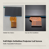 Projector LCD Panel, 1080p High Resolution, Compatible with QY45018FOG-01-A, 101.5x63mm clear