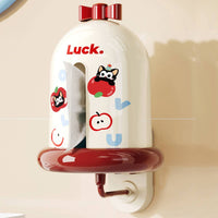Suction Cup Tissue Box Portable Bathroom Storage Cute Design