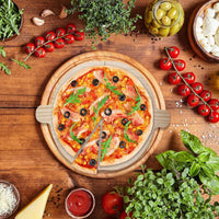 4-Pack Wooden Pizza Peel for Pizza Oven