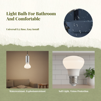 Water-resistant E27 LED bulb for showers