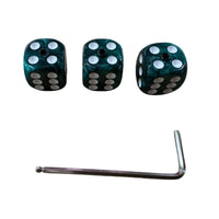 3 Pieces Dice Guitar Knob Marbled Dice Control Knob Compact Instrument Parts for Guitarists