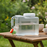 Water Container with Spigot Clear Water Jug with Spigot Compact for Campers, Journeyers