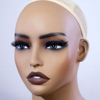 PVC欧美双肩假发头模项链支架双肩半身仿真耳饰女模特头Mannequin
