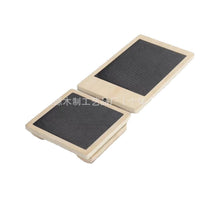 Minimalist Single-Leg Wooden Balance Board with Rotatable Foot Stretcher