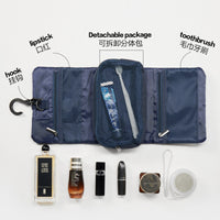 Japanese Style Folding Toiletry Bag with Hook for Travel