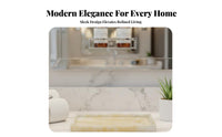 Hotel Grade Bathroom Vanity Tray Elegant Design Bathroom Soap Holder Tray Waterproof Perfume Organizer Plate Easy to Clean for Homeowners, Interior Designers, Renters