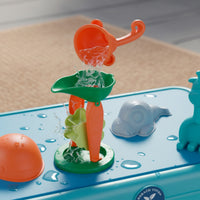 Plastic Beach Table with Accessories Portable Sand and Water Table Compact Toy Hands-on for Children, Garden