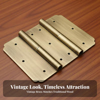 vintage brass Surface-Mount Hinge Detachable Furniture Hardware long-finaling