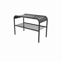 Modern Minimalist design 2-Tier Shoe Organizer with Seat Multi-Functional Design Entrypath Bench Space-Saving Storage Furniture High Load Capacity for Apartment Dwellers, Homeowners, Families, Hallpath, Bedroom, Closet