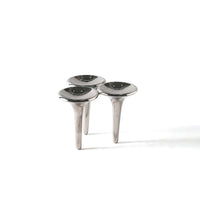 Ceramic Decor Piece with Legs Electroplated Sculpture with Hollow Design Minimalist Table Centerpiece for Interior Designers, Homeowners, Entryway