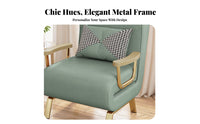 Single Fold-Extendable Armchair Foldable Design Pull-Extendable Single Futon Bed Multi-Functional Adjustable Backrest