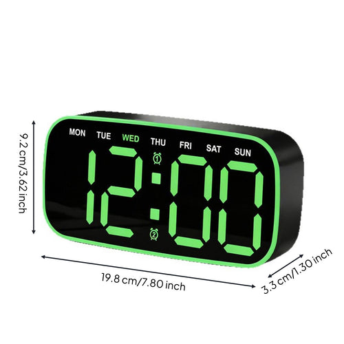 Wood Grain Desk Timepiece House Decoration for Bedroom, Living Room