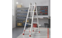 Aluminum A-Shaped Ladder Self-Standing Foldable Ladder Sturdy Safe for Home Maintenance, Warehouse