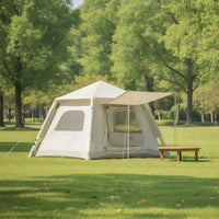 Easy Setup Freestanding Inflatable Cabin Tent Waterproof Air Tent with Awning Quick Inflating Shelter for Families