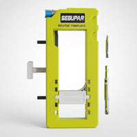Door Hinge Drilling Template Tool Jig Depth Set Clamp Screw