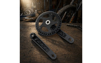 Crankset with 38T Chainring Square Taper 170mm Cycle Crankset Aluminum Alloy for Cyclists, Commuters, Road Bicycling, Folding Bikes