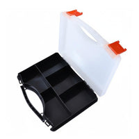 Electronic Parts Organizer Box PP Divider Box Portable Handle Screw Storage Case for Garage