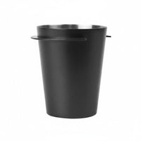 Fabric Cup Barista Coffee Dosing Cup Stainless Steel Receiver with Precision Winged Rim Grounds Transfer Accessory for Mess Free Brewing Suitable for Kitchen Cafe
