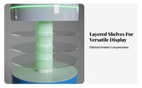 Lighted Soda Can Display Rack Attention-Grabbing-Catching Design Illuminated Acrylic Display Case Freestanding Product Display