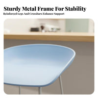 Saddle Seat Stool Nordic Design Wireframe Saddle Stool Minimalist Design Sturdy Frame for Kitchen Island, Restaurant