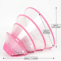 Pet Cone for Dogs and Cats, Transparent Rigid Dog Cone and Cat Cone, Pet Recovery Tool to Prevent Licking After Surgery, Grooming Cone