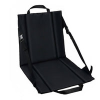 Portable Seat Cushion with Back Support Storage Pocket Folding  Adjustable Straps Padded Floor Chair for Picnic, Fishing