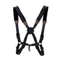 Saxophone Double Shoulder Strap with Safety Buckle Adult Thickened Widened Fleece Black Shoulder Strap Comfortable Non-Slip
