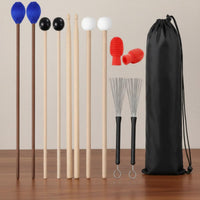 13 Pieces Drumstick and Mallet Set Beginner-Friendly for Music Class, Beginners